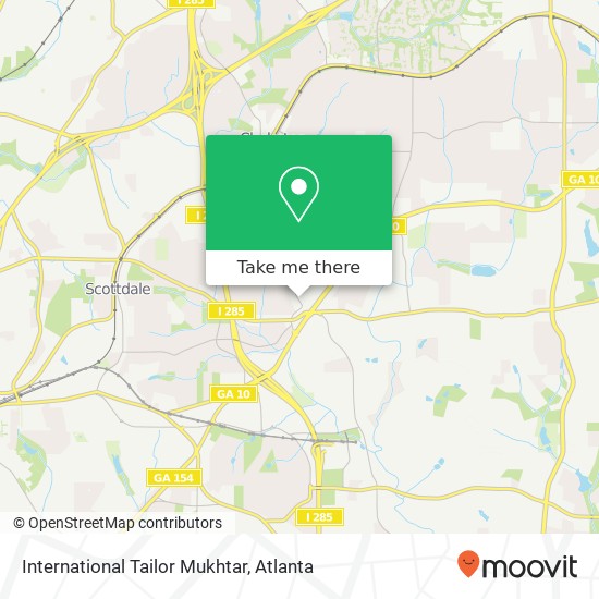 International Tailor Mukhtar map