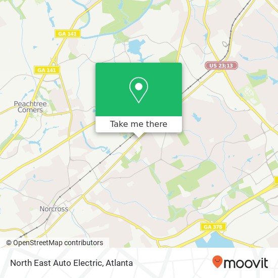 North East Auto Electric map