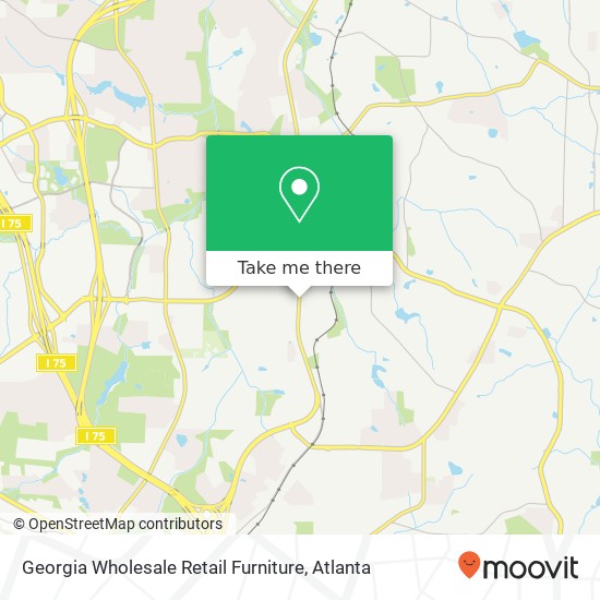 Georgia Wholesale Retail Furniture map