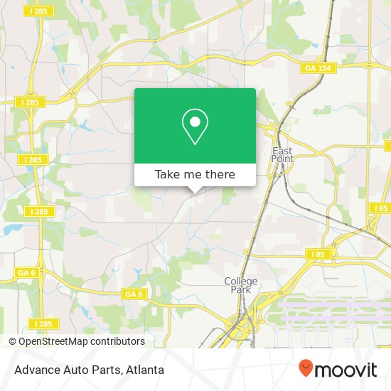 Mapa de Advance Auto Parts