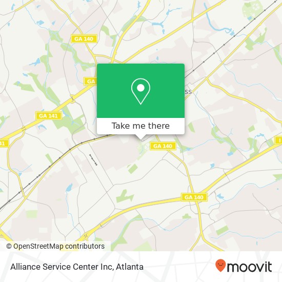 Mapa de Alliance Service Center Inc