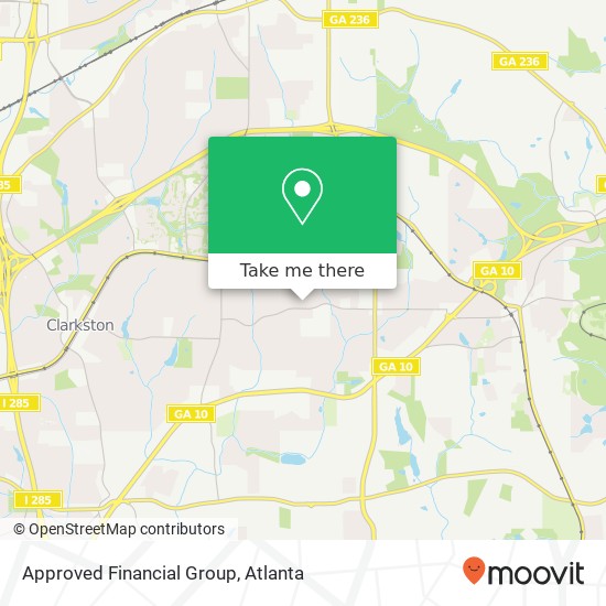 Approved Financial Group map