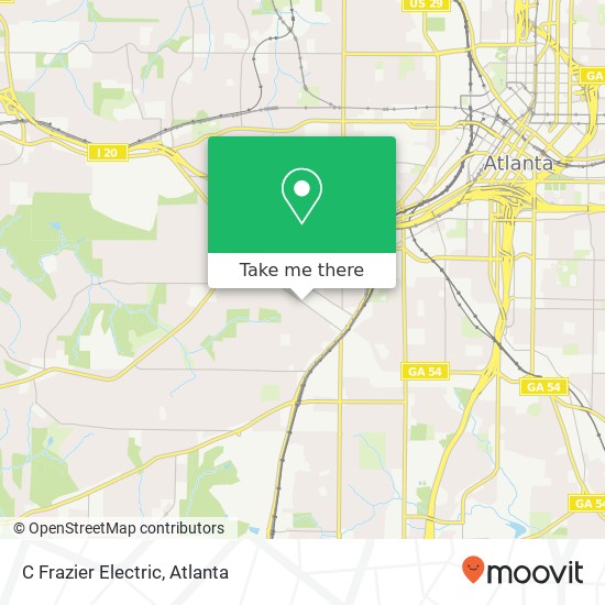 C Frazier Electric map