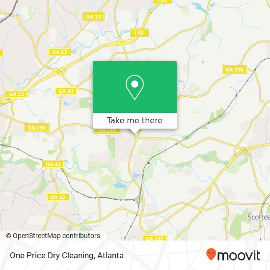 Mapa de One Price Dry Cleaning