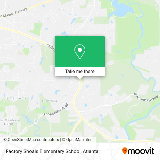 Factory Shoals Elementary School map