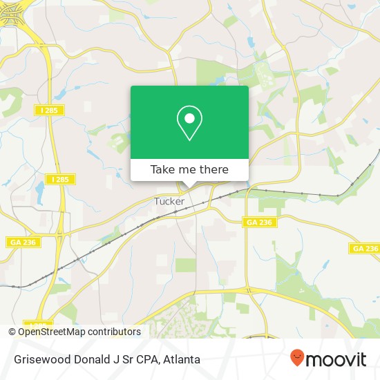 Grisewood Donald J Sr CPA map