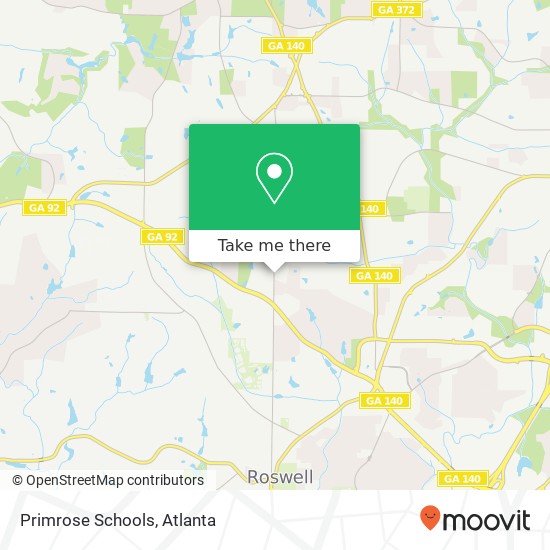 Primrose Schools map