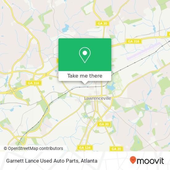 Garnett Lance Used Auto Parts map