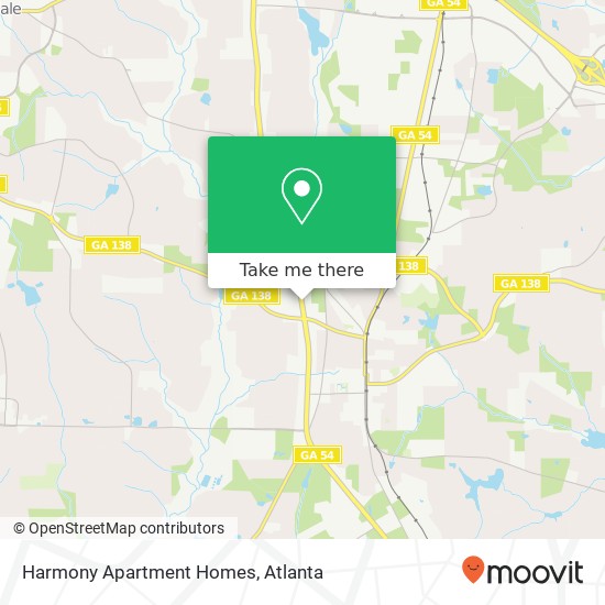 Mapa de Harmony Apartment Homes