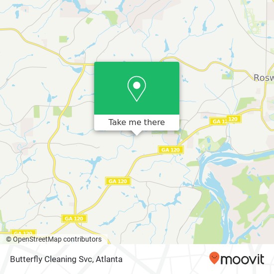 Butterfly Cleaning Svc map