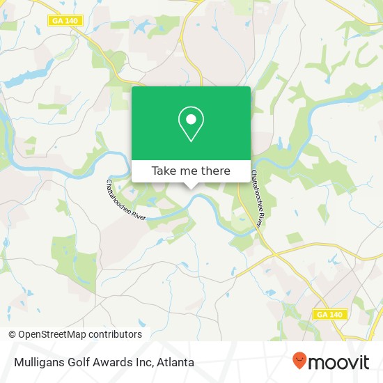 Mapa de Mulligans Golf Awards Inc