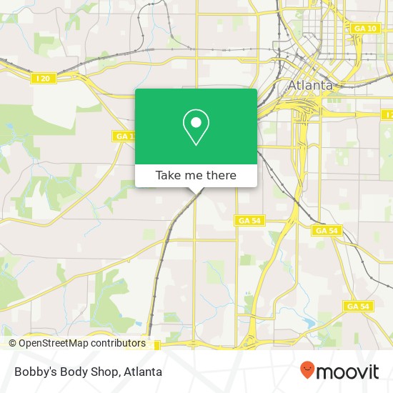 Bobby's Body Shop map