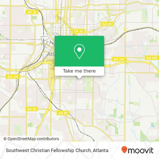 Southwest Christian Fellowship Church map