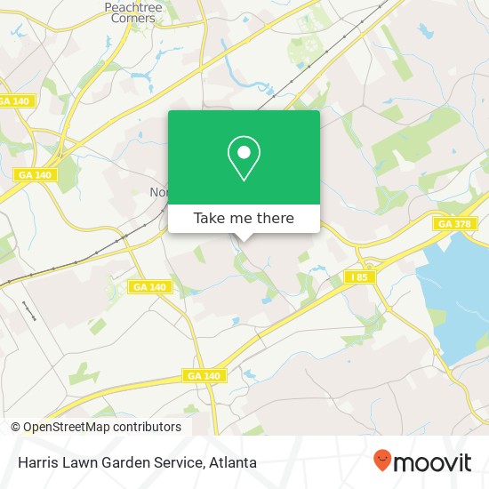 Harris Lawn Garden Service map