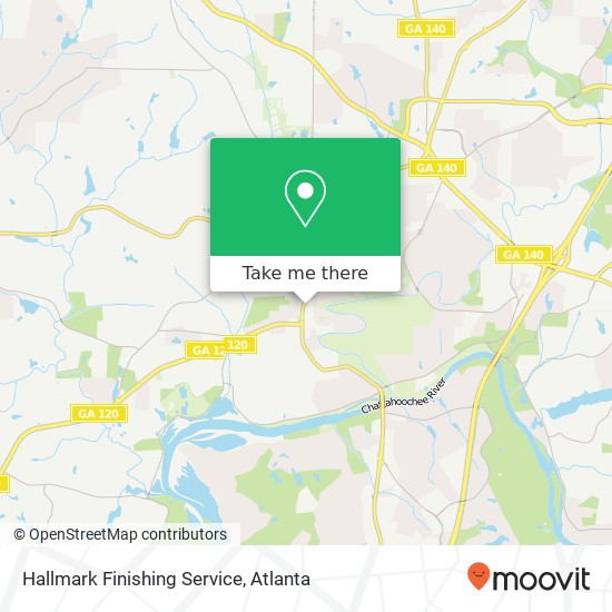 Mapa de Hallmark Finishing Service