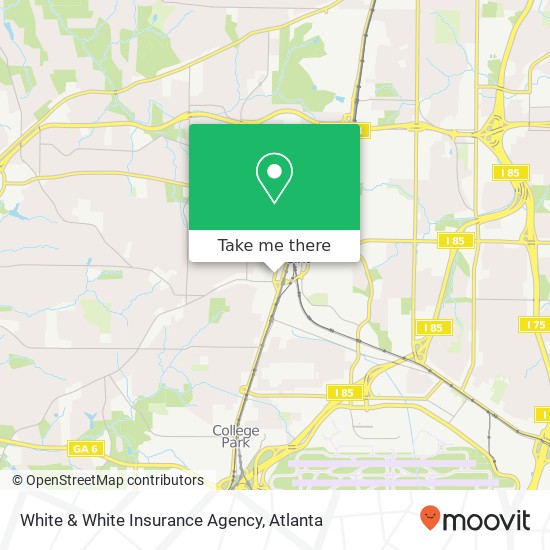 Mapa de White & White Insurance Agency