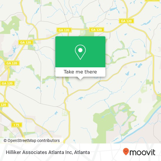 Mapa de Hilliker Associates Atlanta Inc