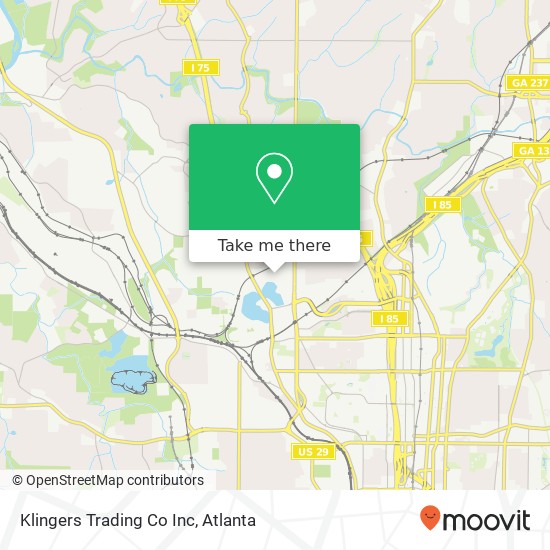 Mapa de Klingers Trading Co Inc