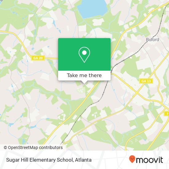 Sugar Hill Elementary School map