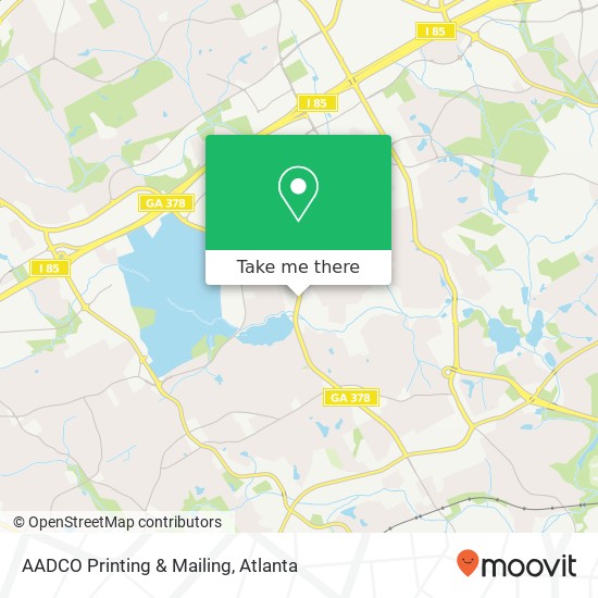 AADCO Printing & Mailing map