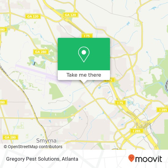 Gregory Pest Solutions map