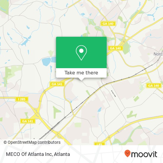 MECO Of Atlanta Inc map