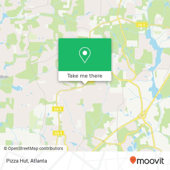 Pizza Hut map