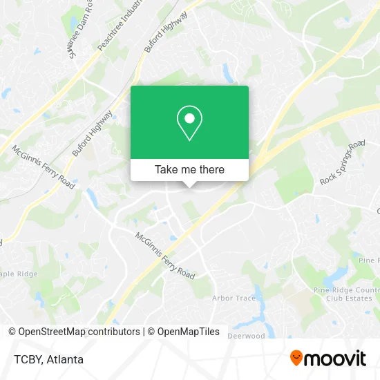 TCBY map