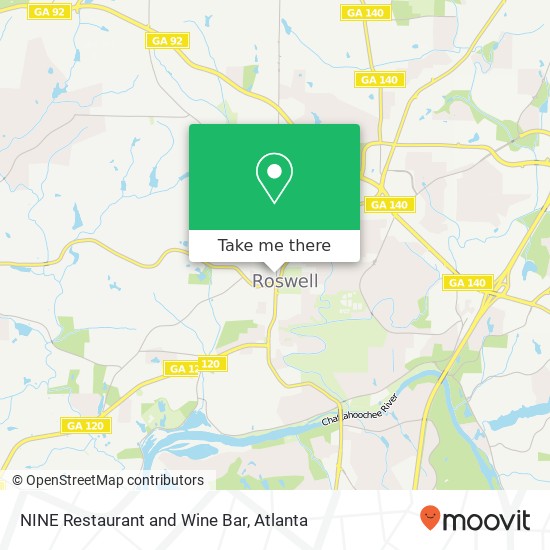 NINE Restaurant and Wine Bar map