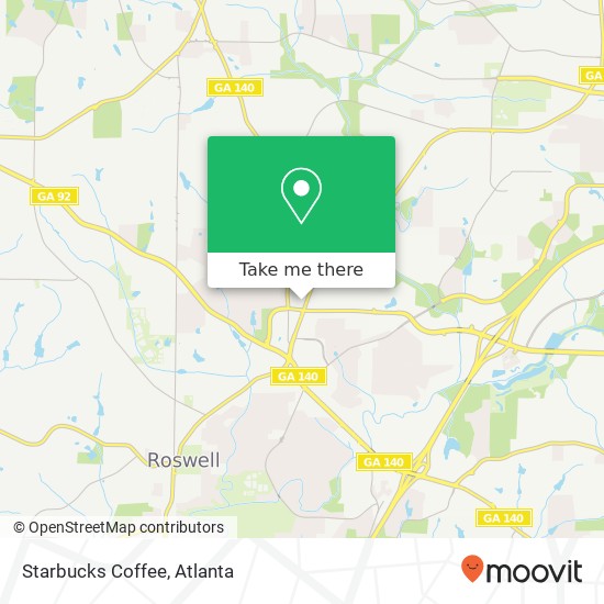 Starbucks Coffee map