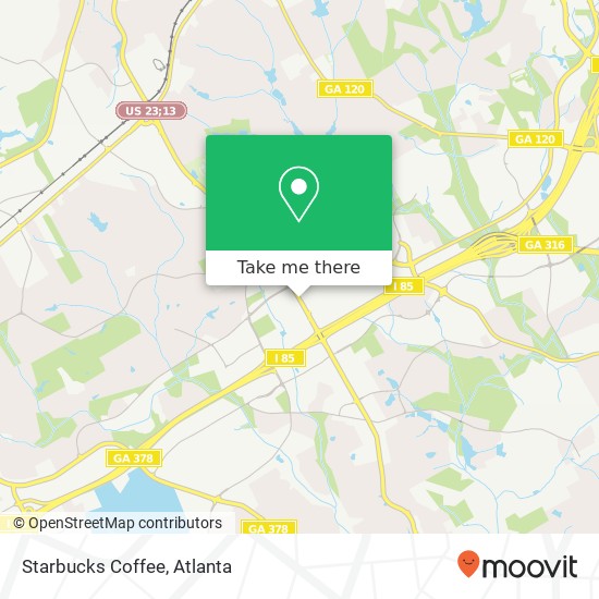 Mapa de Starbucks Coffee