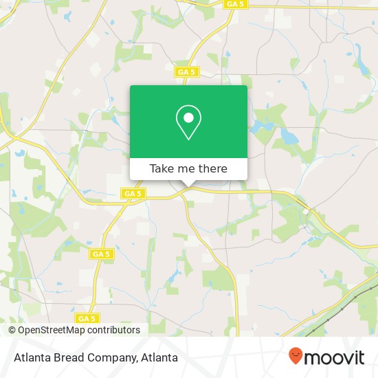 Atlanta Bread Company map