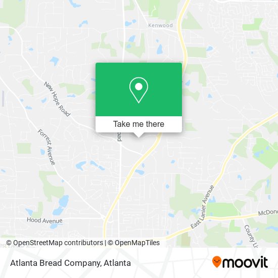 Atlanta Bread Company map