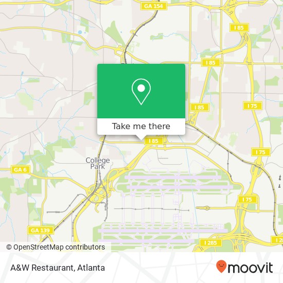 Mapa de A&W Restaurant