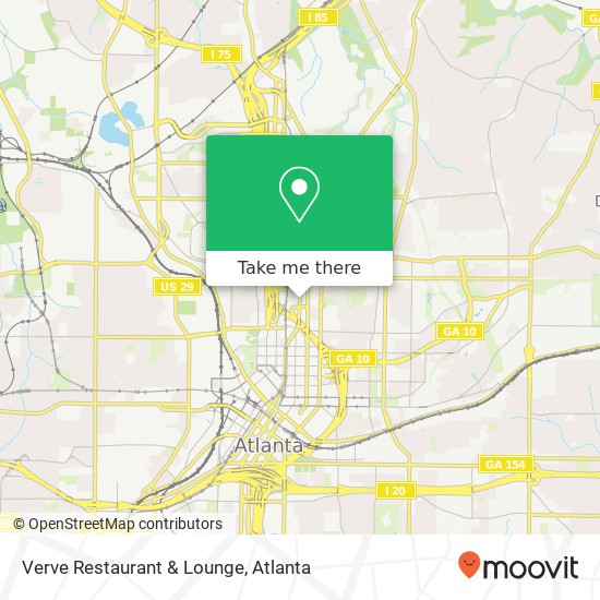 Mapa de Verve Restaurant & Lounge