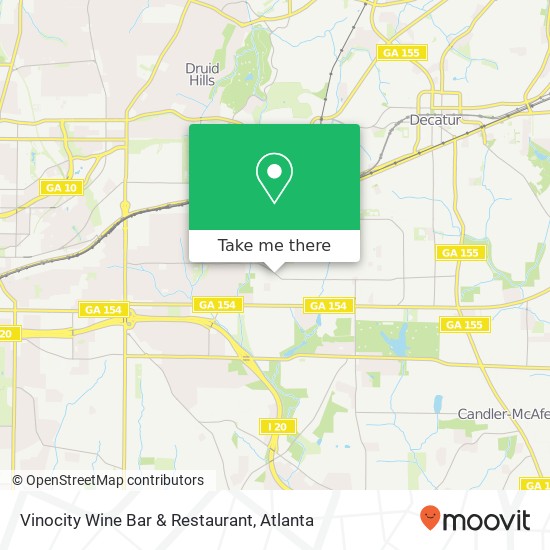 Mapa de Vinocity Wine Bar & Restaurant