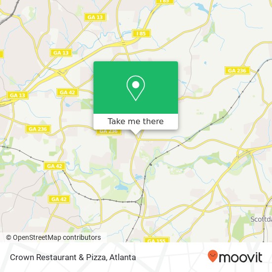 Crown Restaurant & Pizza map