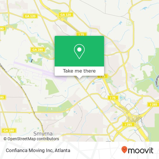 Confianca Moving Inc map