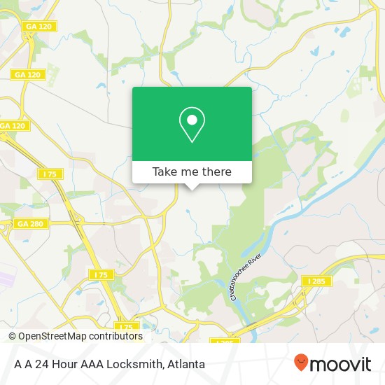 Mapa de A A 24 Hour AAA Locksmith