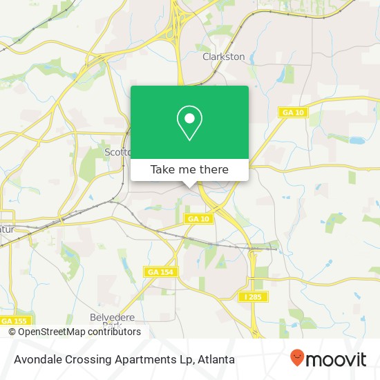 Mapa de Avondale Crossing Apartments Lp