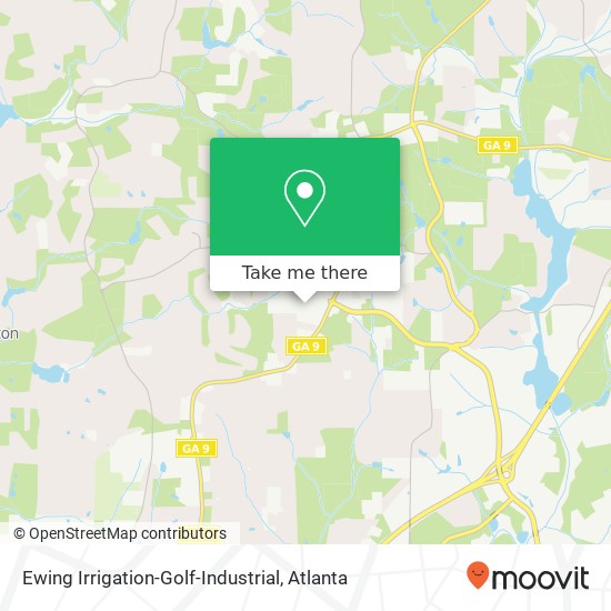 Ewing Irrigation-Golf-Industrial map