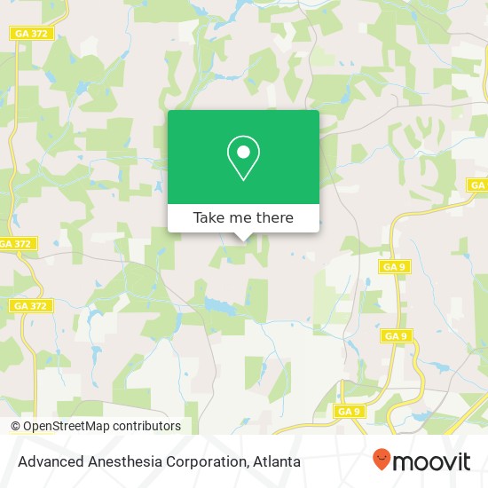 Advanced Anesthesia Corporation map