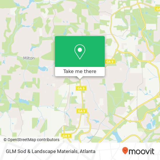 Mapa de GLM Sod & Landscape Materials