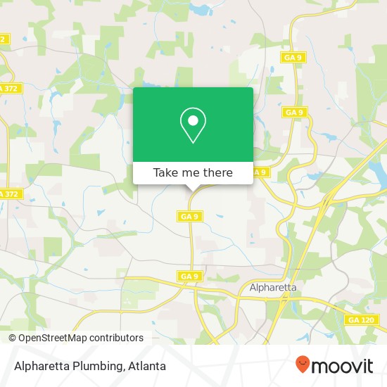 Alpharetta Plumbing map