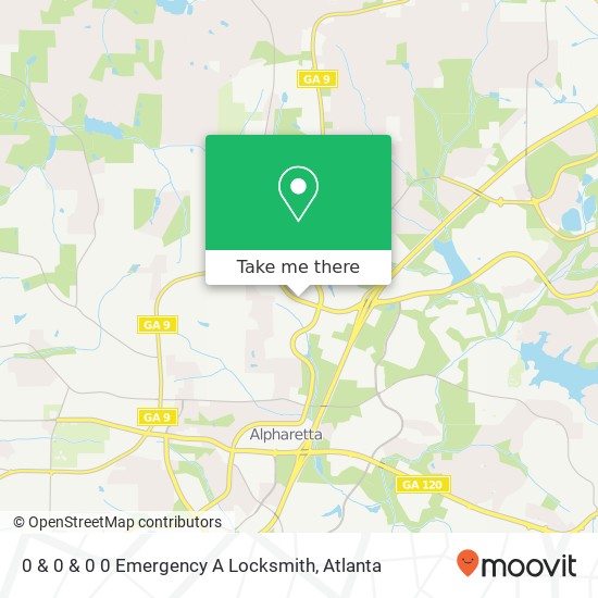 Mapa de 0 & 0 & 0 0 Emergency A Locksmith