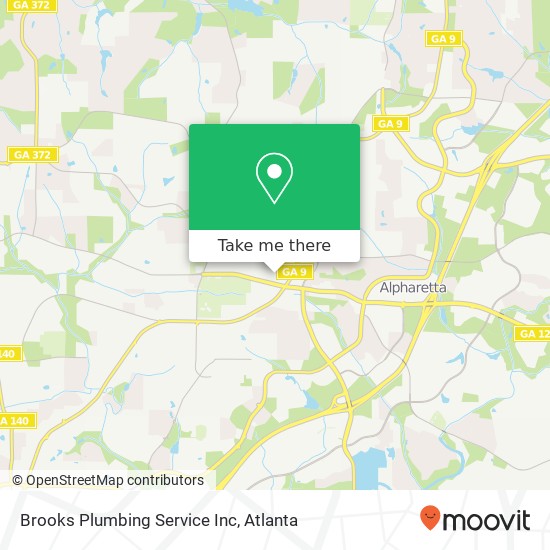 Brooks Plumbing Service Inc map