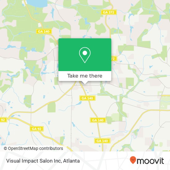 Visual Impact Salon Inc map