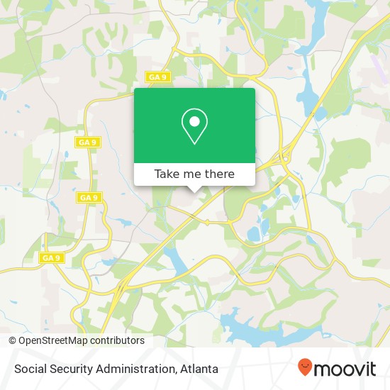 Social Security Administration map