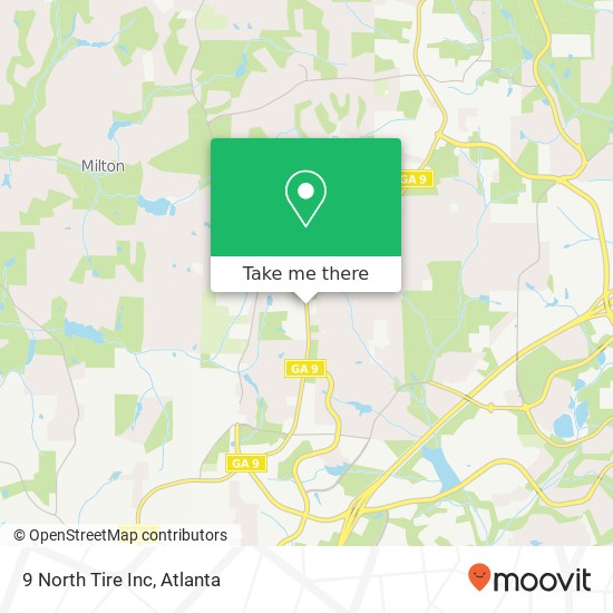 9 North Tire Inc map