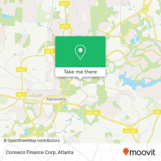 Conseco Finance Corp map